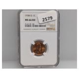 NGC 1958-D MS66RD Wheat Cent