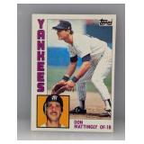 1984 Topps Don Mattingly Rookie HOF Yankees Stain