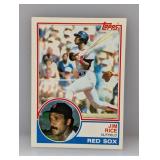 1983 Topps #30 Jim Rice HOF Red Sox Stain
