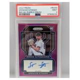 2022 Prizm Spencer Strider RC Auto 10/50 PSA 9
