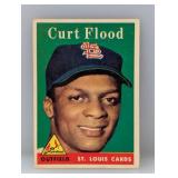 1958 Topps Curt Flood #464 Stains/Surface