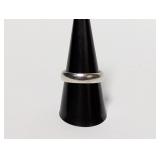 .925 Sterl Wedding Band Sz 8