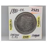 Rare 18881-CC 90% Silv Morgan $1 Dollar