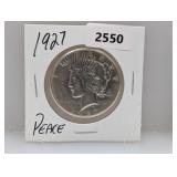 1927 90% Silv Peace $1 Dollar