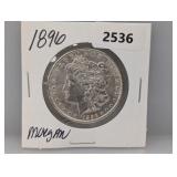 1896 90% Silv Morgan $1 Dollar