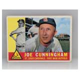 Topps 1960 Joe Cunningham #40 Low Card# Surface