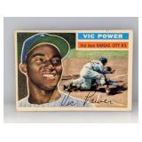 1956 Topps Vic Power #67 Surface