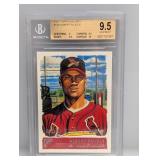 2001 Albert Pujols Topps Gallery RC #135 BGS 9.5