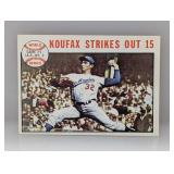 1964 Topps #136 Koufax World Series HOF Dodgers