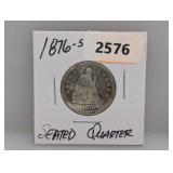 1876-S 90% Silv Seated Quarter