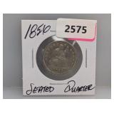 1856 90% Silv Seated Quarter