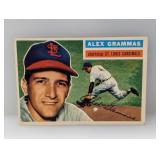 1956 Topps Alex Grammas #37 Crease/Indents