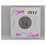 1G .999 Silv Scottsdale Mint Bar