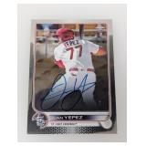 2022 Topps Chrome Juan Yepez RC Auto
