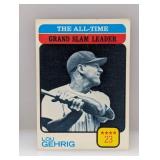1973 Topps #472 Lou Gehrig Grand Slam Ldr HOF