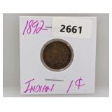 1892 Indian Head Penny