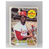 1969 Topps Lou Brock #85 Damage
