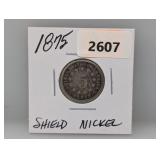 1875 Shield Nickel