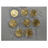 (8) Clad Bitcoin Cryptocurrency