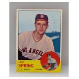 1963 Topps #572 - Jack Spring 'Angels'Hi # Serie