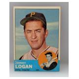 1963 Topps #259 - Johnny Logan 'Pirates'