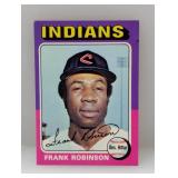 1975 Topps #580 Frank Robinson HOF Stain