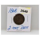 1868 Two Cent Piece
