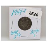 1944-P 35% Silv War Nickel