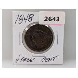 1848 Large One Cent