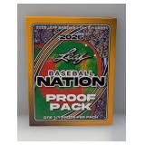 2026 Leaf Baseball Nation 1/1 Proof Pack