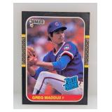 1987 Donruss Rated Rookie Greg Maddux #36 S/C