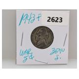 1943-P 35% Silv War Nickel