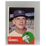 1963 Topps #523 Bill Kunkel Yankees Hi # Series
