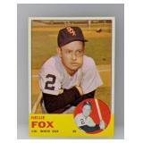 1963 Topps Nellie Fox HOF White Sox Hi # Series