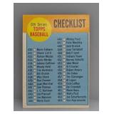 1963 Topps 6th Series Checklist Unchecked Surface