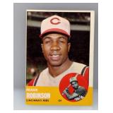1963 Topps #400 Frank Robinson HOF Reds Stain