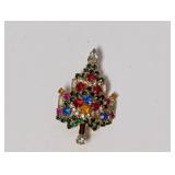 Vtg Christmas Tree Brooch from 1950s-60s