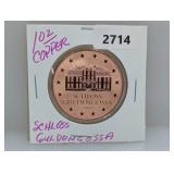 1oz .999 Copper Schloss Guldengossa Round