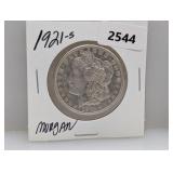 1921-S 90% Silv Morgan $1 Dollar