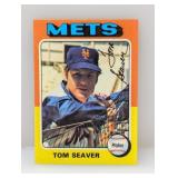 1975 Topps #370 Tom Seaver HOF Mets Stain