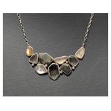 18' .925 Sterling Silpada Necklace Multi-stone