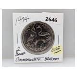 1974 Clad Bahamas $2 Dollars