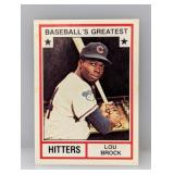 1982 TCMA Baseballs Greatest Hitters Lou Brock DMG