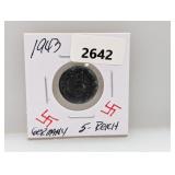 1943 Germany 5 Reich