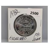 1982 1oz .999 Silv Engelhard Prospector