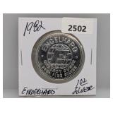 1982 1oz .999 Silv Engelhard Prospector