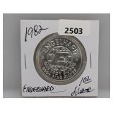 1982 1oz .999 Silv Engelhard Prospector