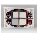 2012 Pedroia Cano Utley Uggla Topps MC 4X Relic/99