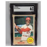 1968 Topps Lou Brock #520 SGC 6