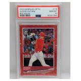 2020 Optic Shohei Ohtani Red Wave Prizm 118 PSA 10